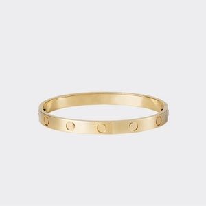 Gold screw bracelet
